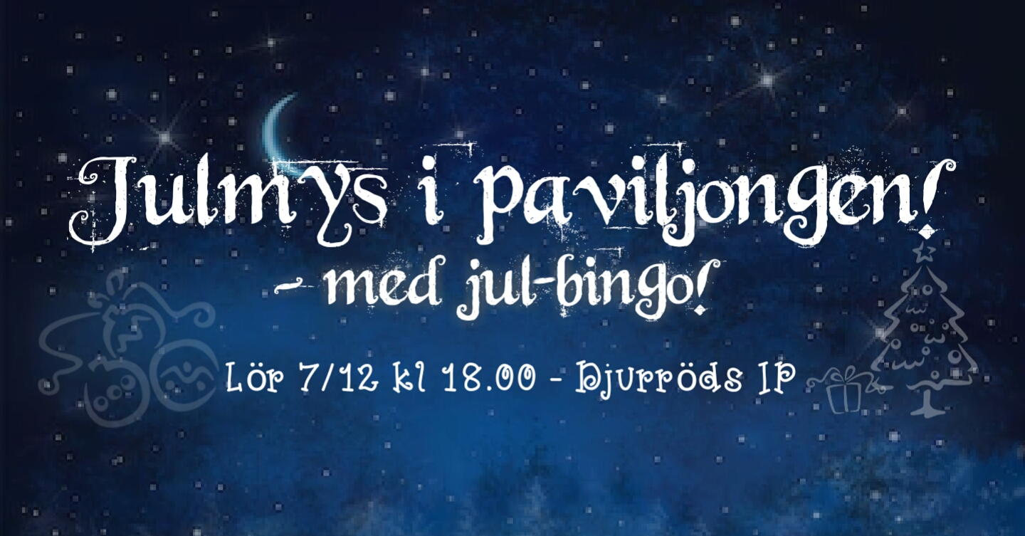 Julbingo 7/12 i paviljongen